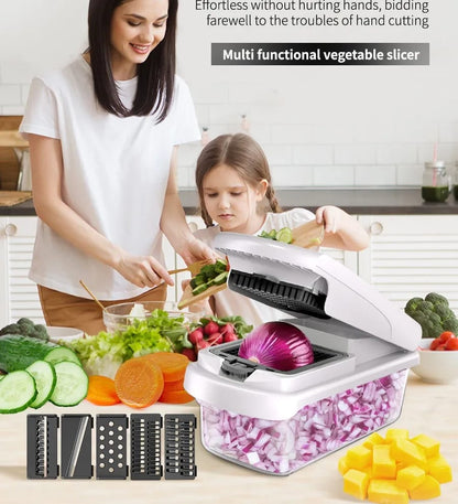 Household Multi-function Vegetable Chopper Kitchen 15-in-one