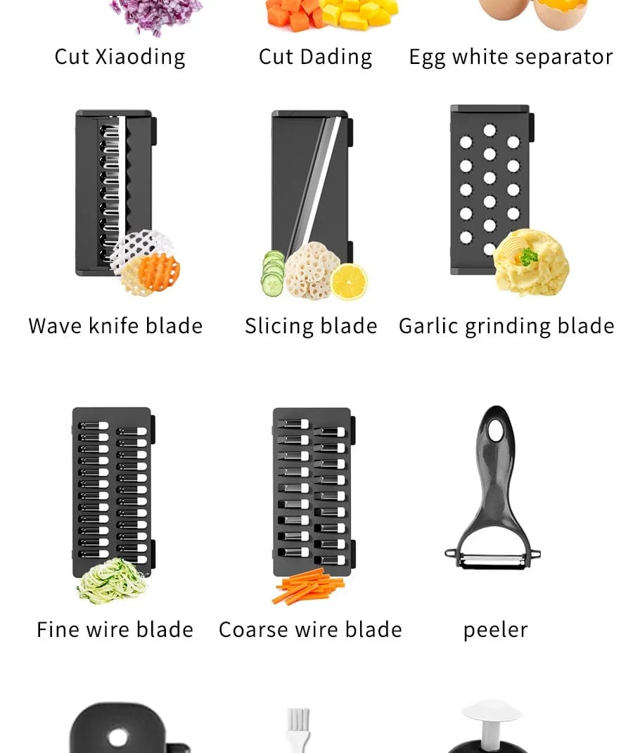Household Multi-function Vegetable Chopper Kitchen 15-in-one