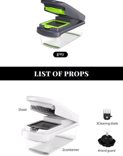 Household Multi-function Vegetable Chopper Kitchen 15-in-one